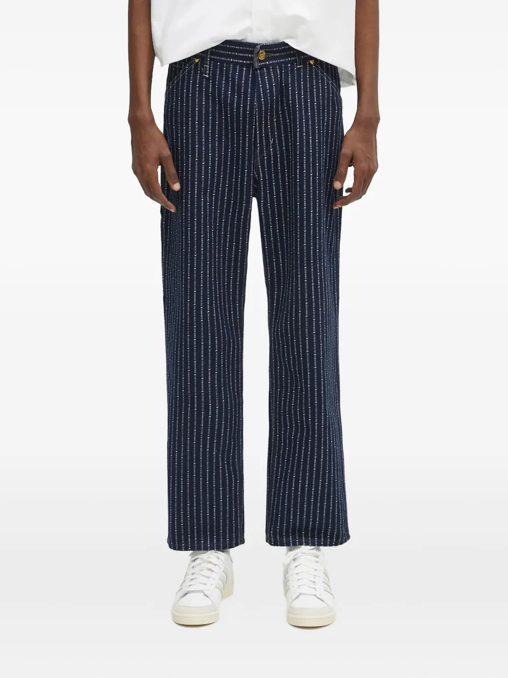 Human Made Jeans gessati - Blu