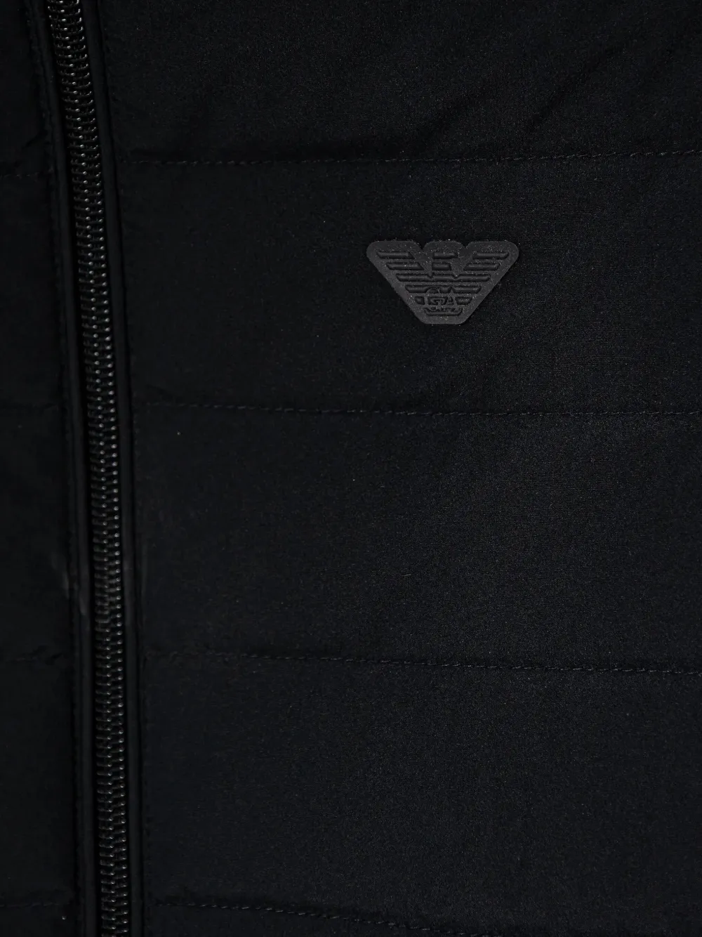 Emporio Armani Hooded Jacket In Black