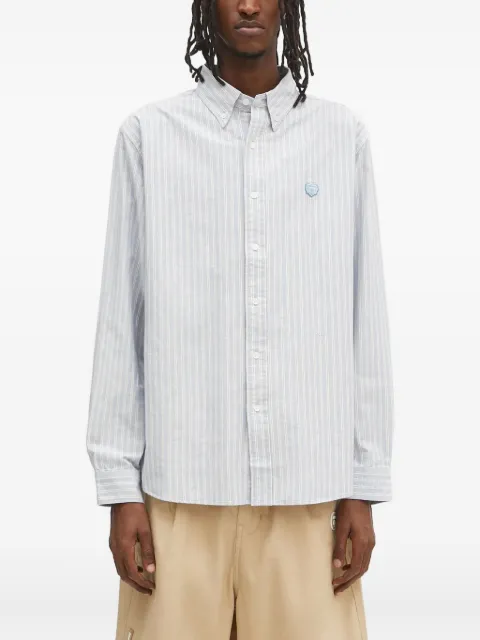 Human Made heart-logo striped shirt