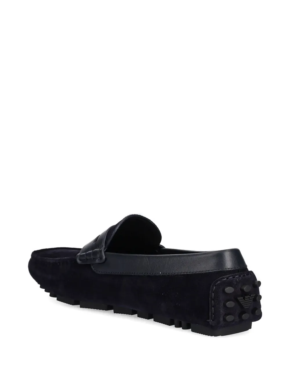Emporio Armani suede loafers Blue