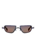 Kuboraum Z28 geometric-frame sunglasses - Grey