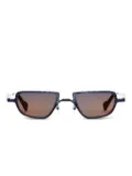 Kuboraum Z28 geometric-frame sunglasses - Grey