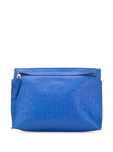 Loewe Pre-Owned 2010-2024 Embossed Anagram Repeat T clutch bag