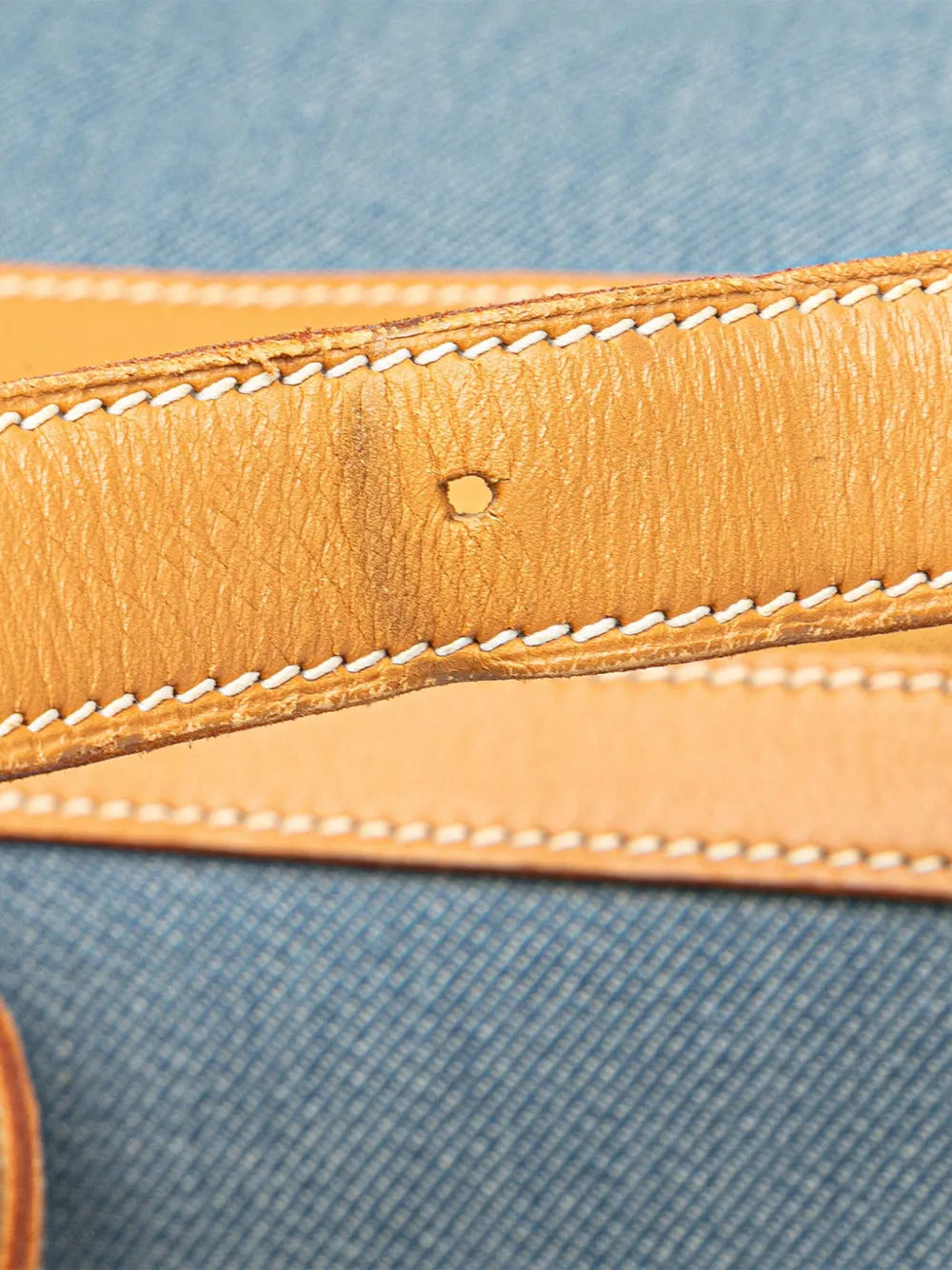 Hermès Pre-Owned 2002 デニム カーフスキン サック ドレミ 33 