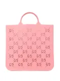 Gucci Pre-Owned 2016-2024 Kids GG Rubber tote bag - Pink