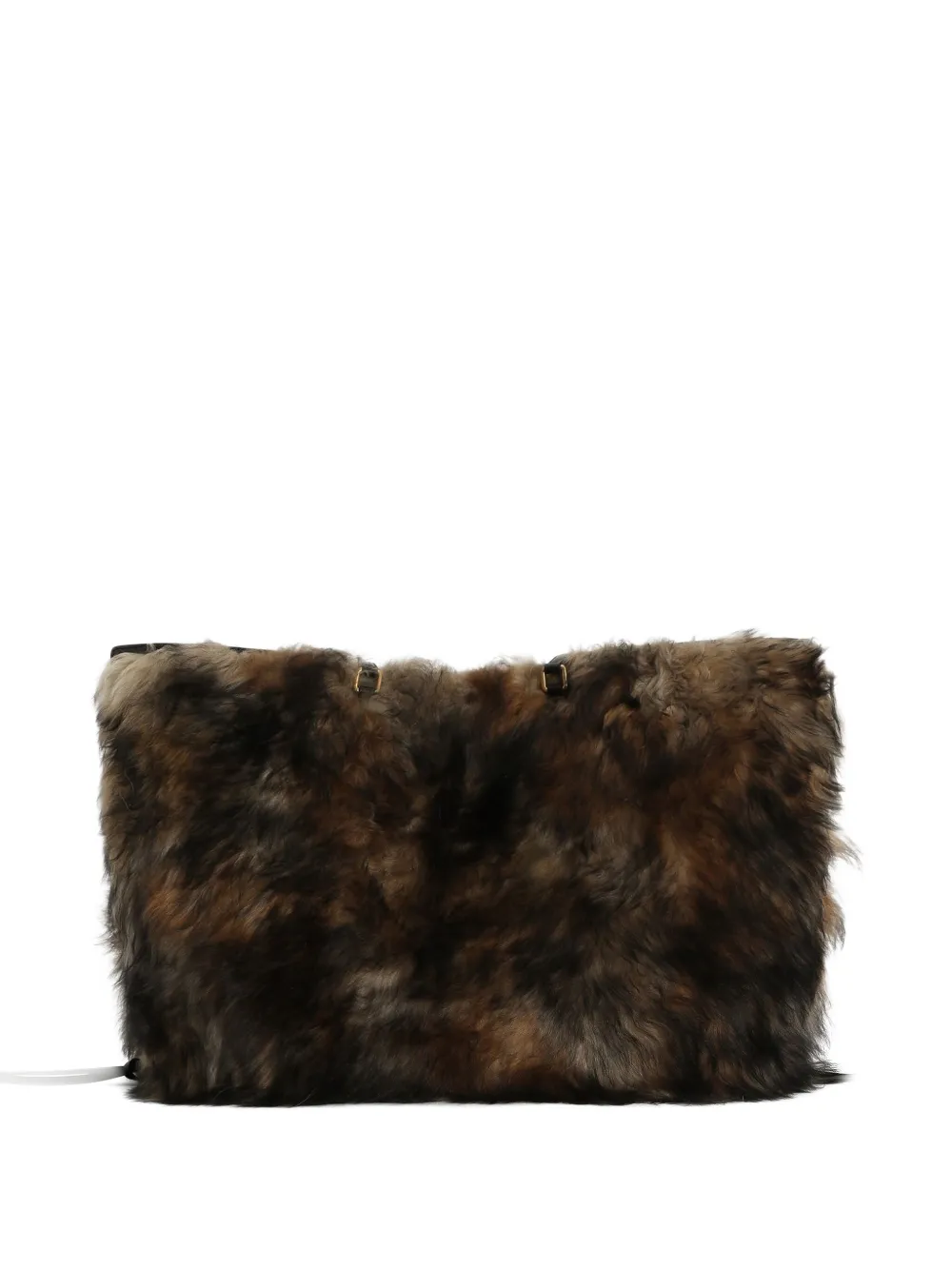 Dolce & Gabbana Atene Fur Tote Bag In Brown