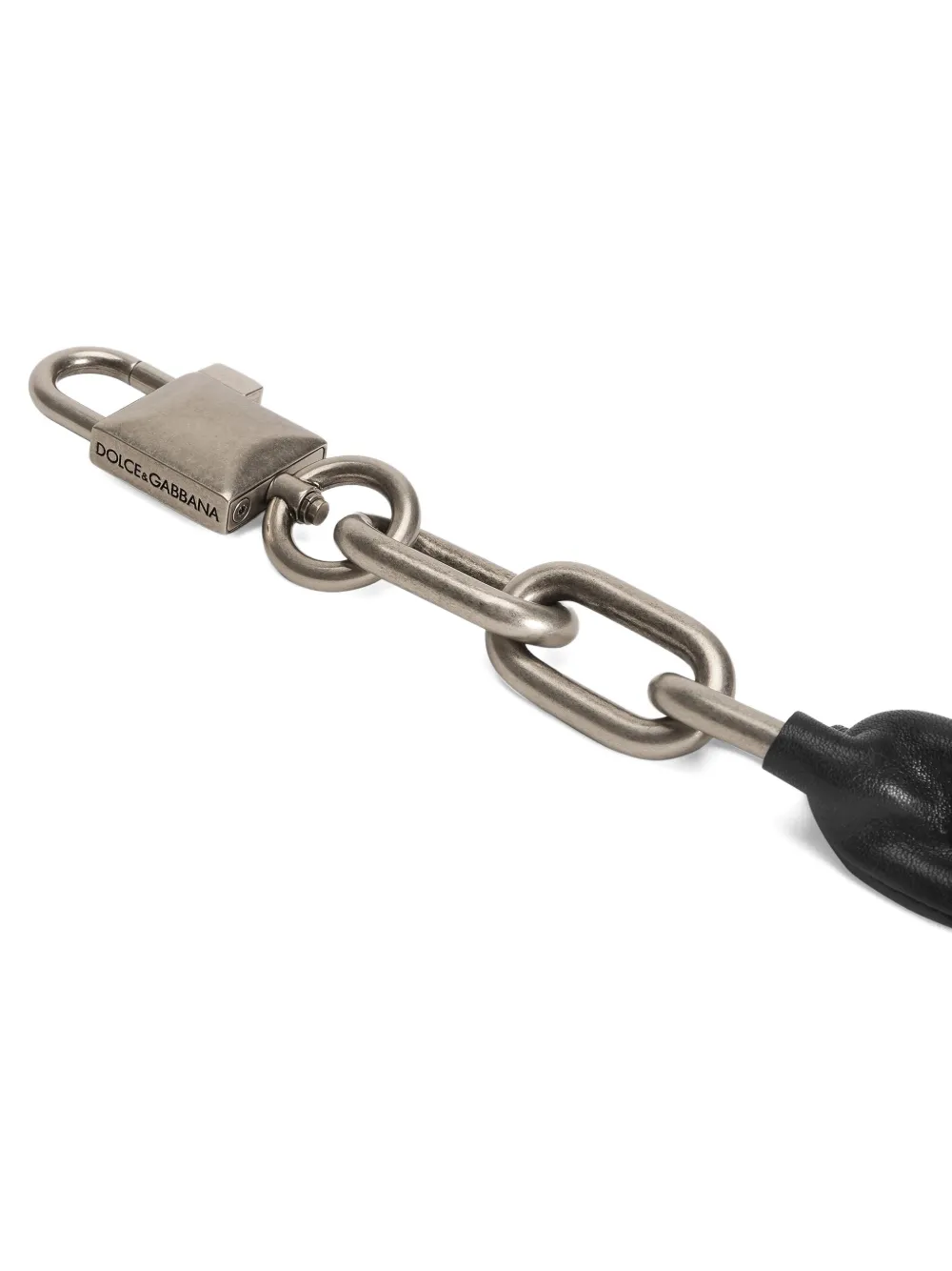 Dolce & Gabbana Chain Bag Charm In Silver