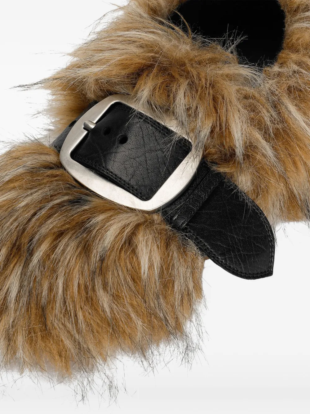 Dolce & Gabbana Loafers met bont gesp Bruin