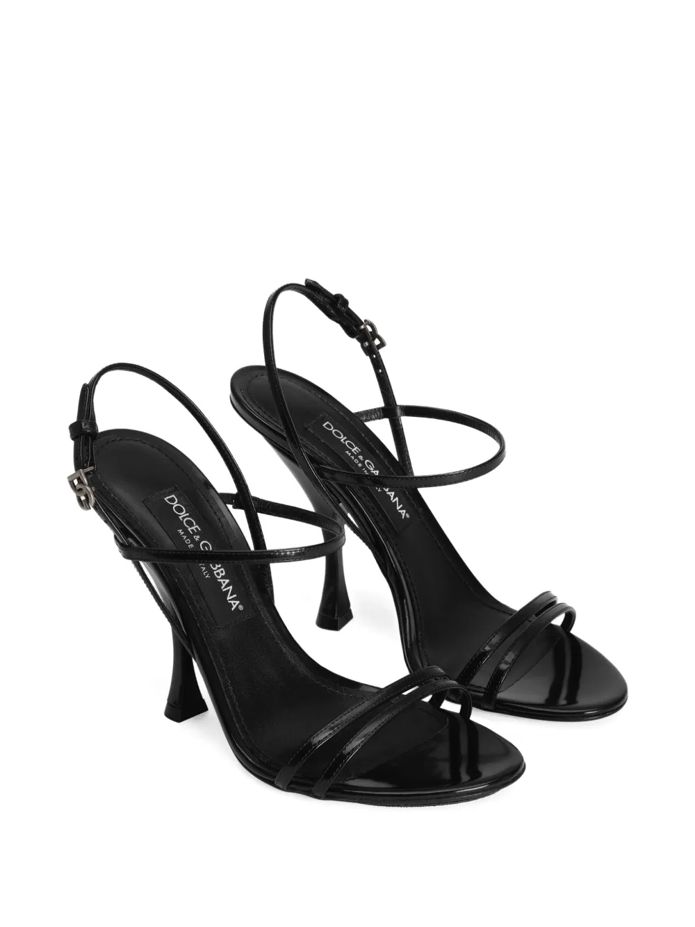 Dolce & Gabbana 105mm ankle-strap leather sandals Black