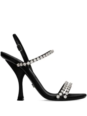 Dolce & Gabbana ビジュー サンダル | ブラック | FARFETCH JP