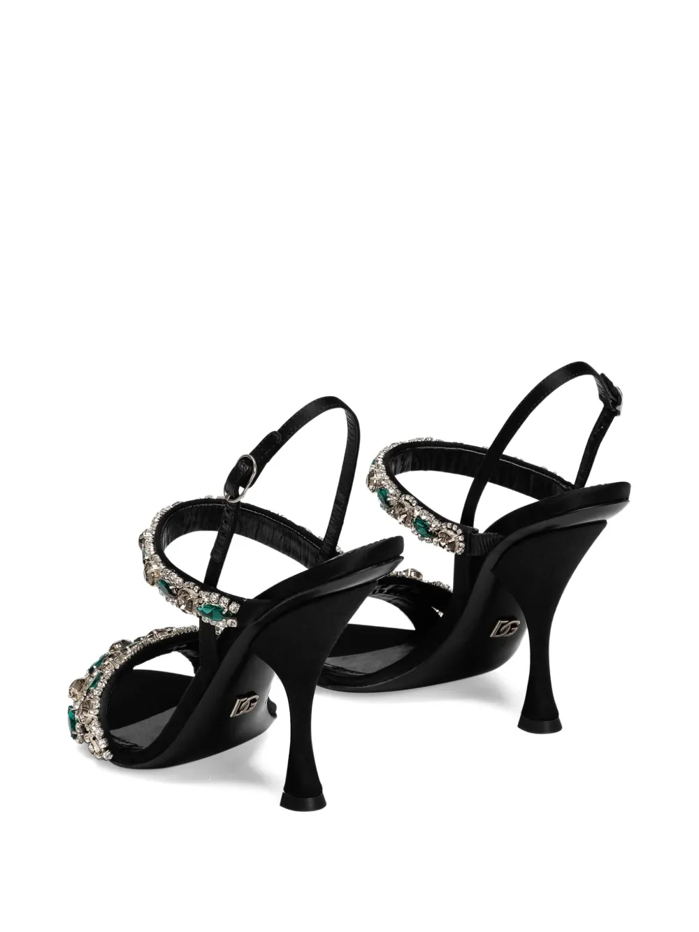 Dolce & Gabbana Sandalen verfraaid met kristallen Zwart