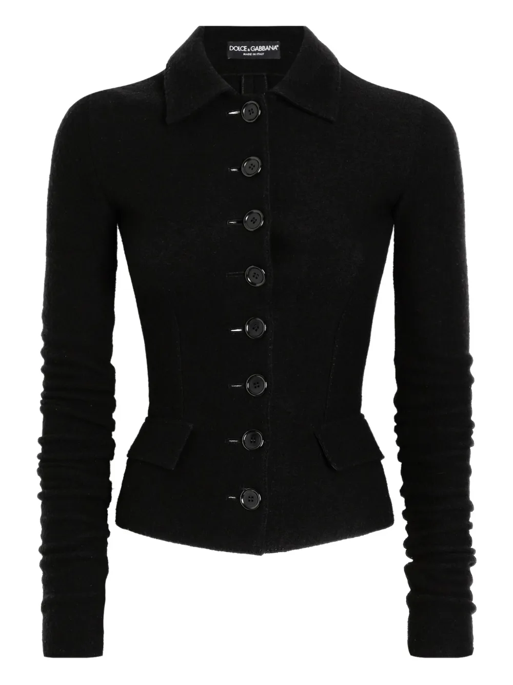 Dolce & Gabbana button-fastening virgin-wool jacket | Black | Image 1
