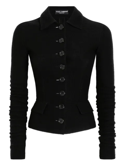 Dolce & Gabbana button-fastening virgin-wool jacket