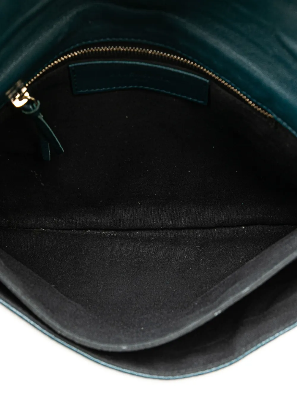 Pre-owned Balenciaga 2005-2024 Chevre Motocross Metallic Edge Envelope Clutch Bag