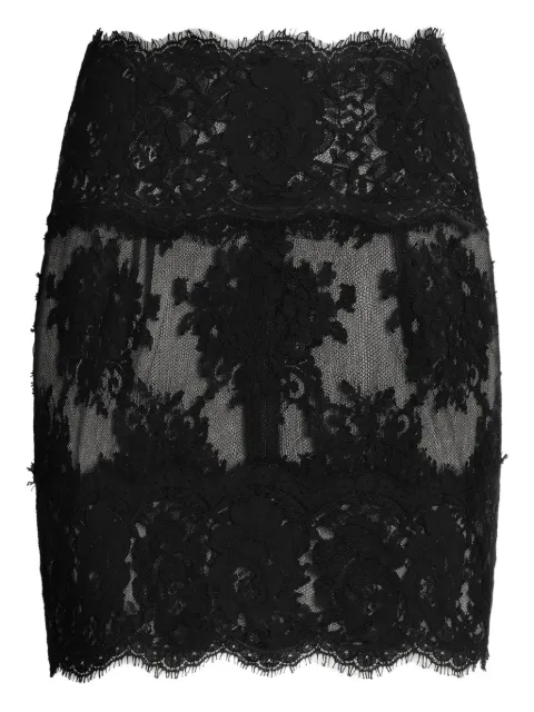 Dolce & Gabbana lace scallop-hem mini skirt
