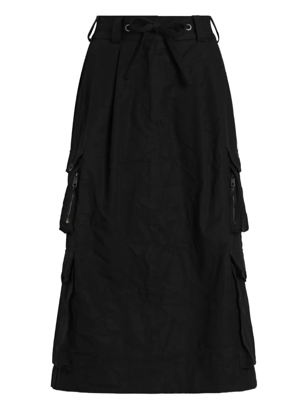 Dolce & Gabbana drawstring cargo midi skirt | Black | Image 1