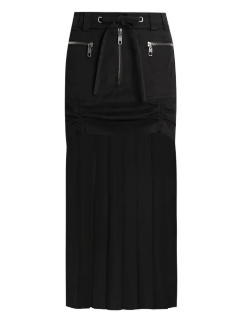 Dolce & Gabbana pleated zip-detailed skirt