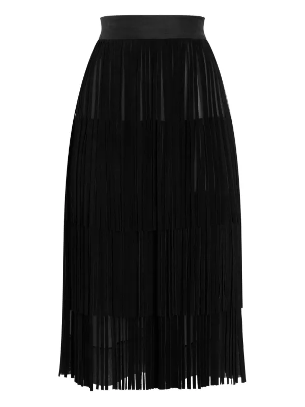 Dolce & Gabbana フリンジ スカート | ブラック | FARFETCH JP