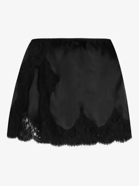Dolce & Gabbana short satin skirt