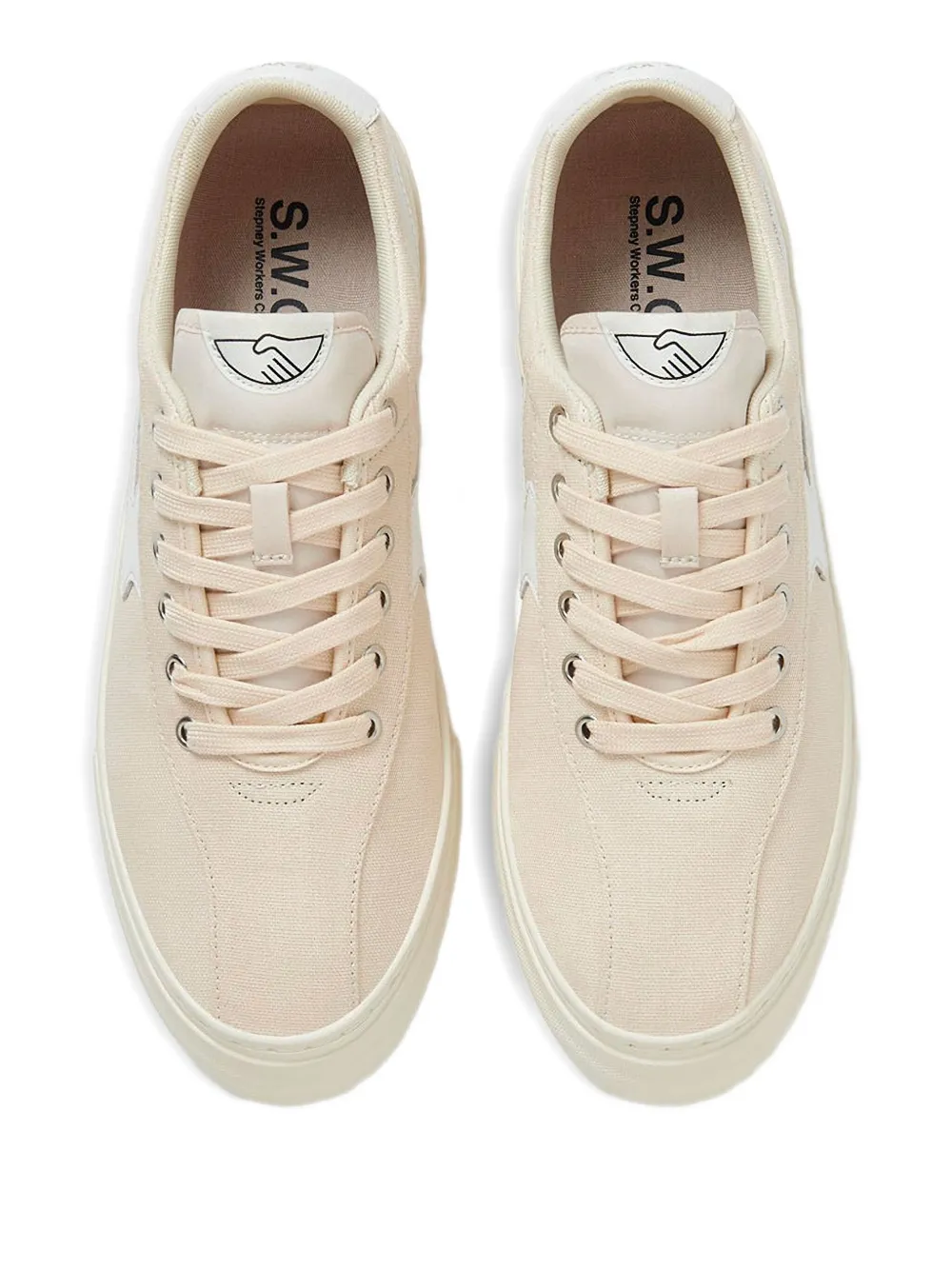 Stepney Workers Club S-Strike two-tone lace-up sneakers Neutrals