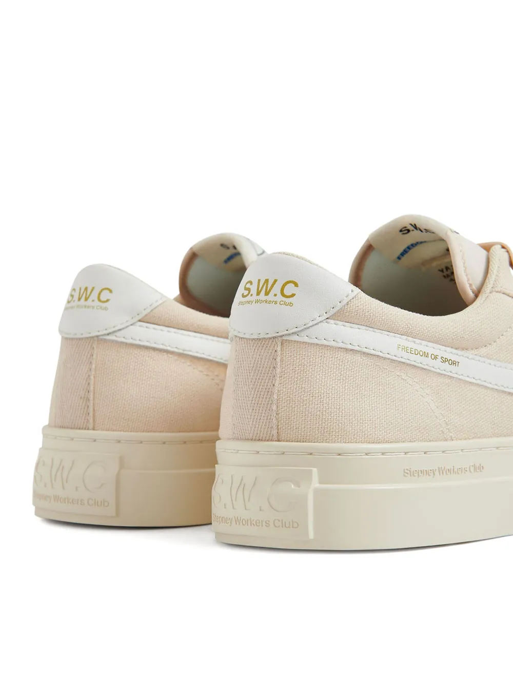 Stepney Workers Club S-Strike two-tone lace-up sneakers Neutrals