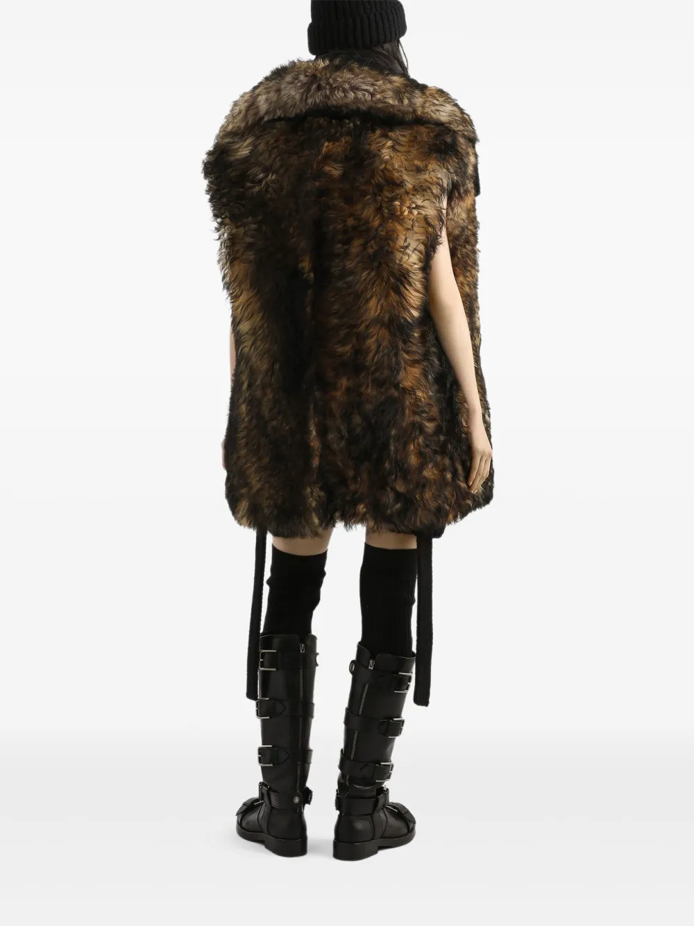 Dolce & Gabbana Sleeveless Slip Mini Dress In Neutral