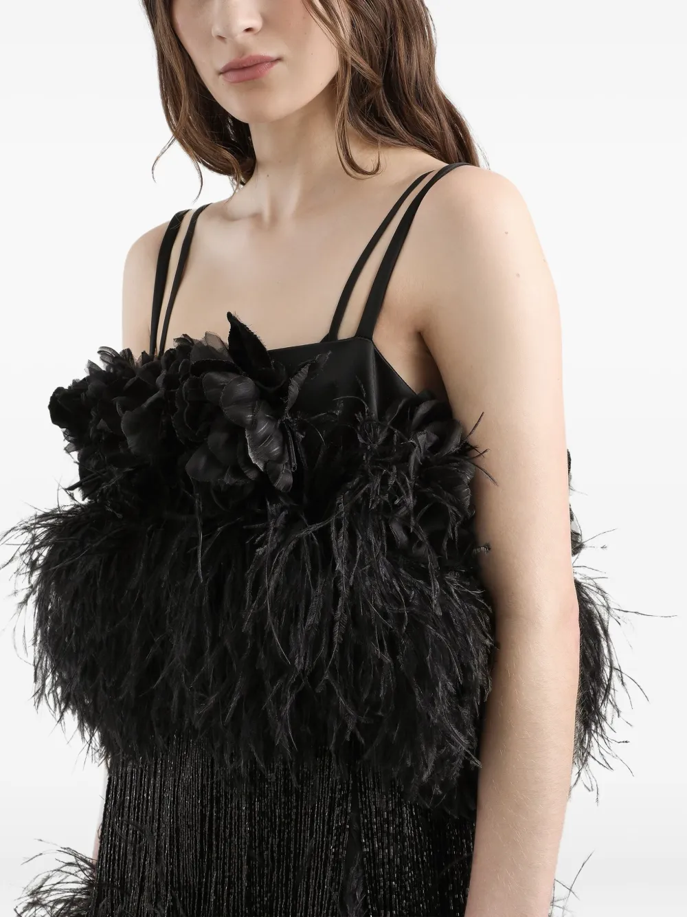 DOLCE & GABBANA EMBELLISHED BEADED MINI COCKTAIL DRESS