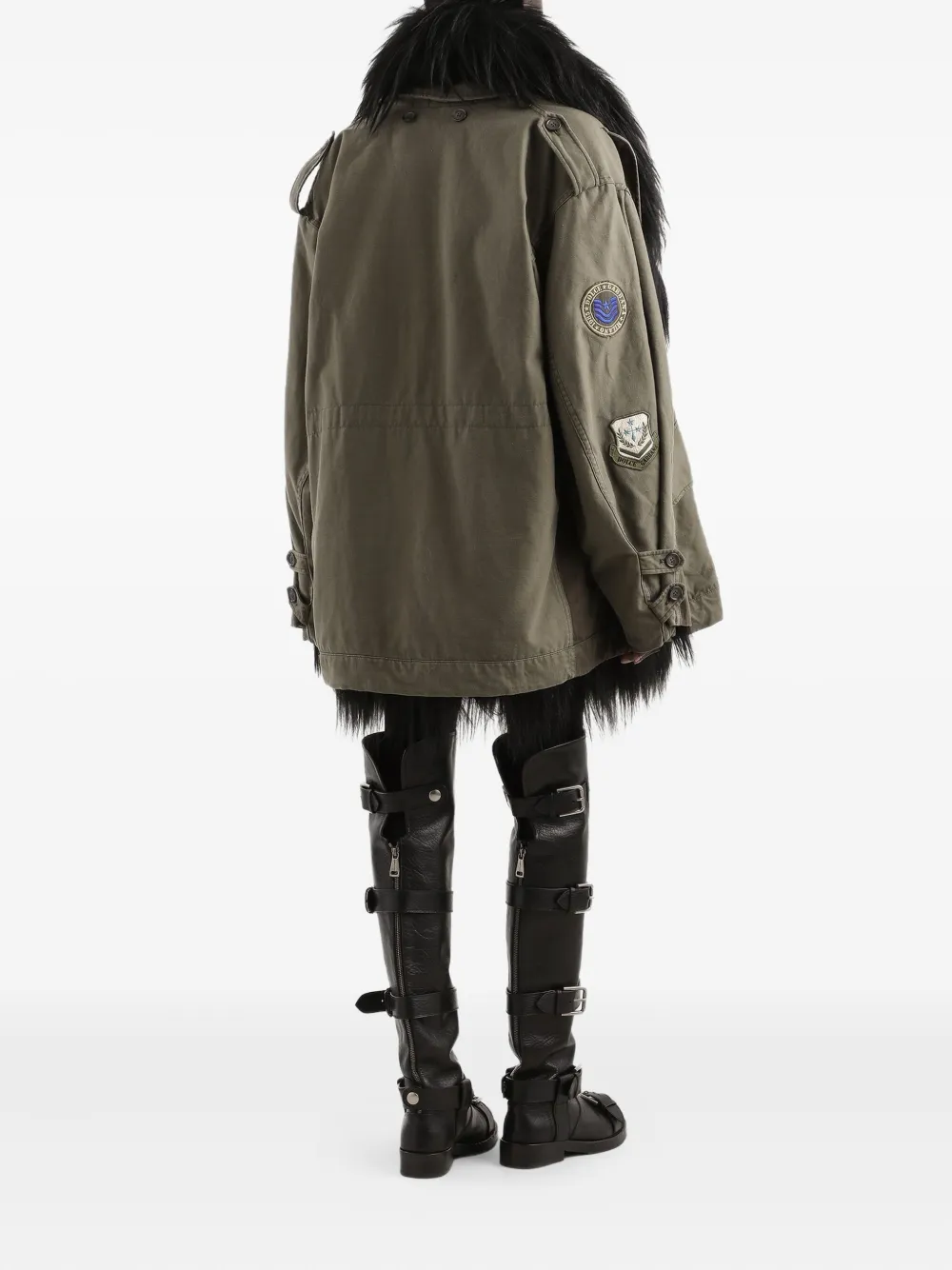 Dolce & Gabbana Jurk met kanten afwerking Zwart