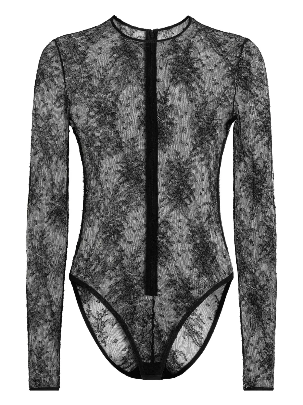 Dolce & Gabbana Embroidered Bodysuit In Black