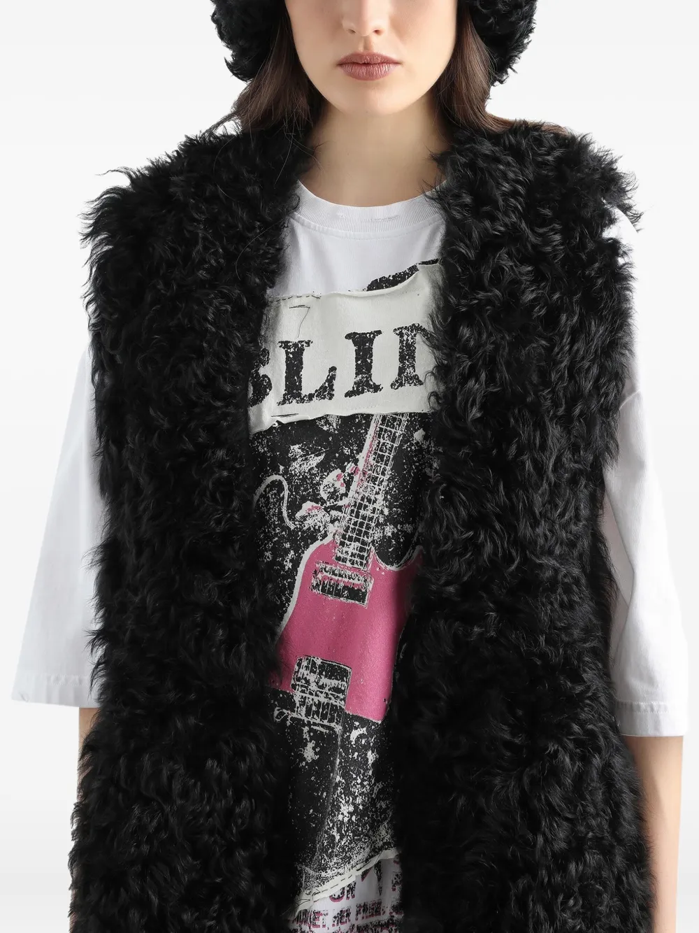 Dolce & Gabbana Lammy bodywarmer Zwart