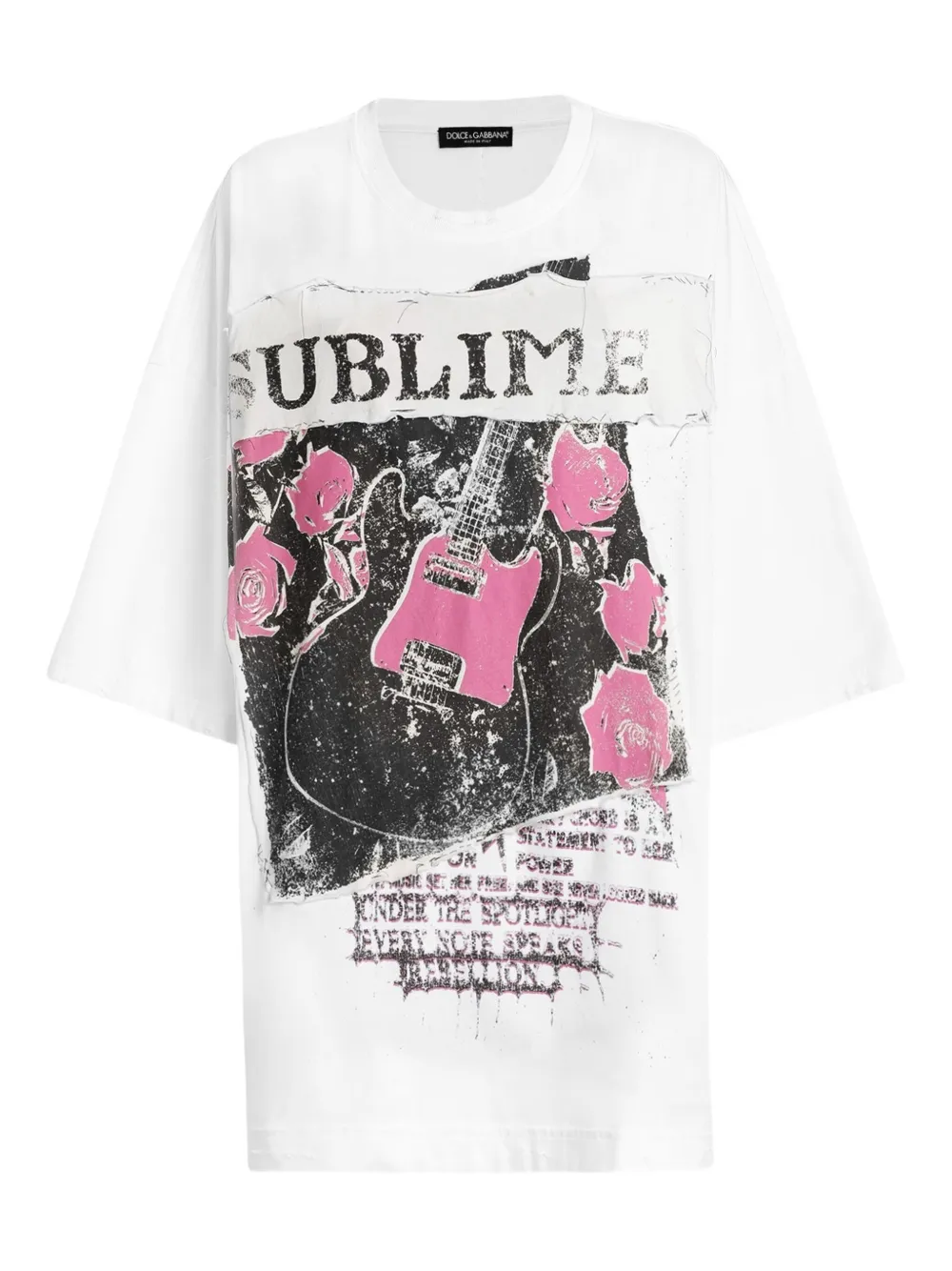 Dolce & Gabbana Jersey T-shirt With Print In White