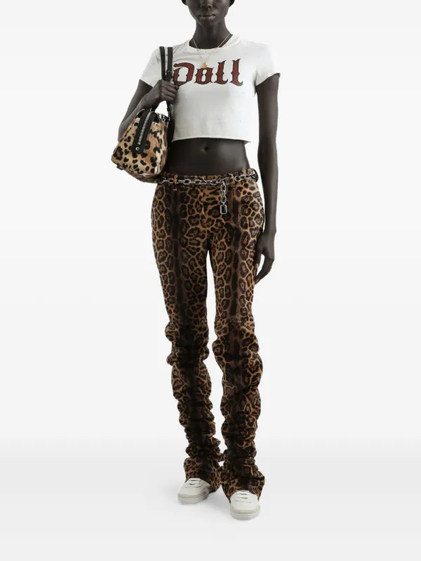 Dolce & Gabbana doll-print Crop Top | White | FARFETCH