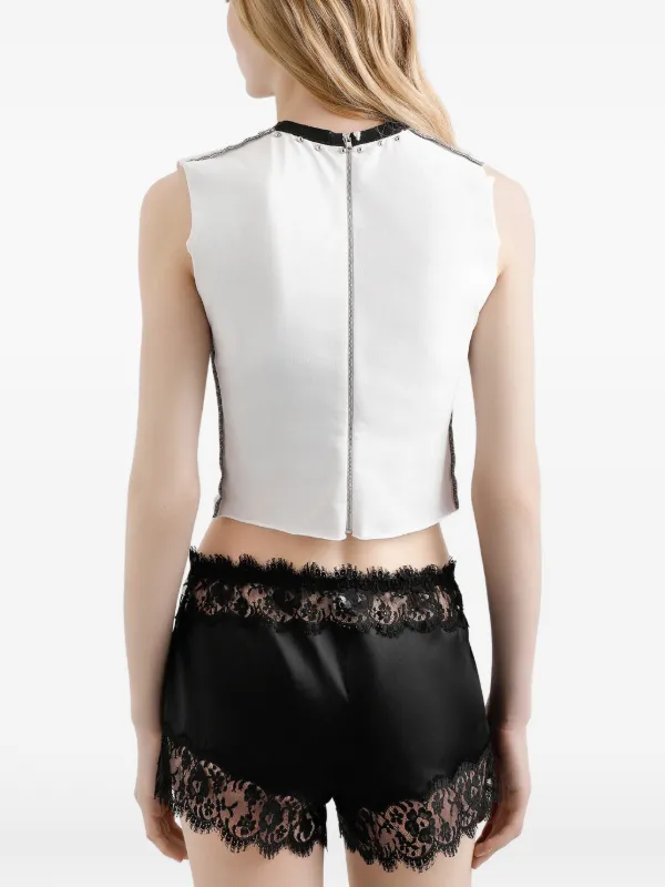トップス DOLCE &GABBANA Dolce & Gabbana star-print Studded Top | White | FARFETCH