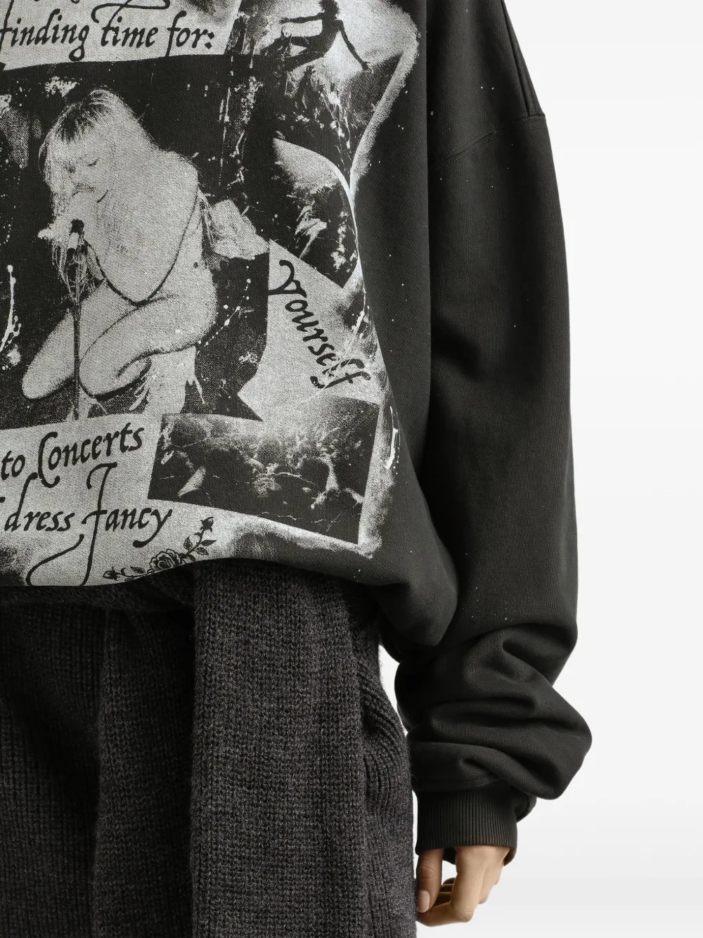 Dolce & Gabbana Photograp-print Sweatshirt In Black