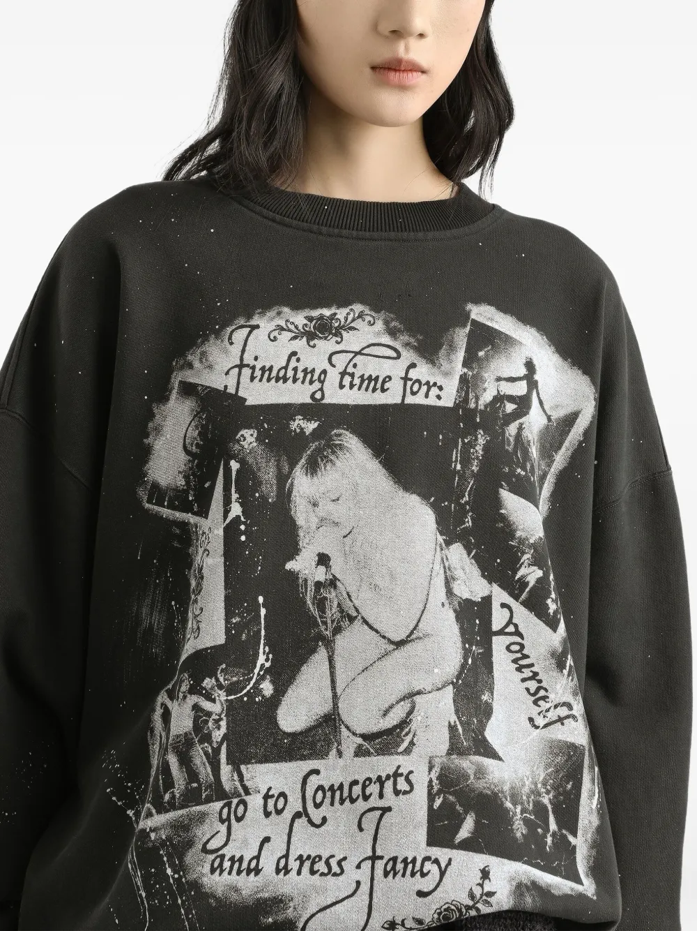 Dolce & Gabbana Photograp-print Sweatshirt In Black