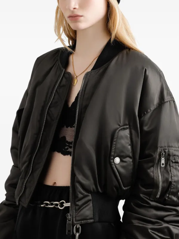 Dolce & Gabbana クロップド ボンバージャケット | グレー | FARFETCH JP