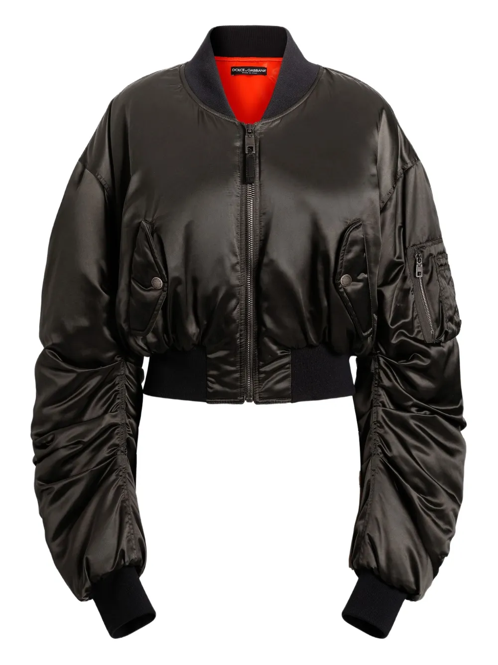 Dolce & Gabbana cropped bomber jacket | Grey | Image 1