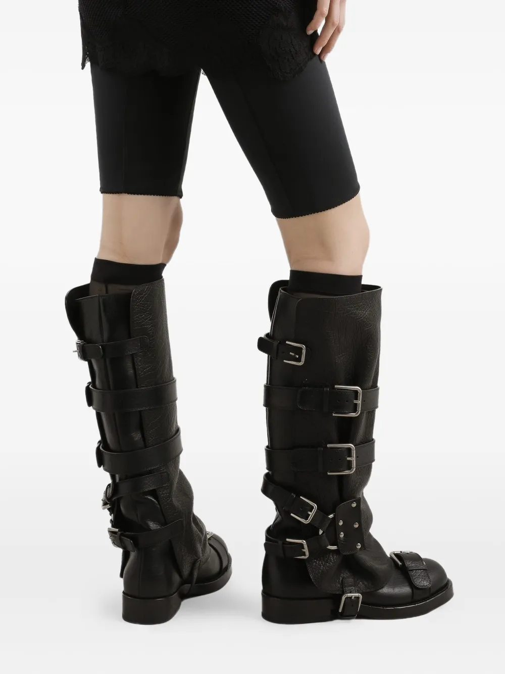 Dolce & Gabbana Shorts met satijnen vlakken Zwart