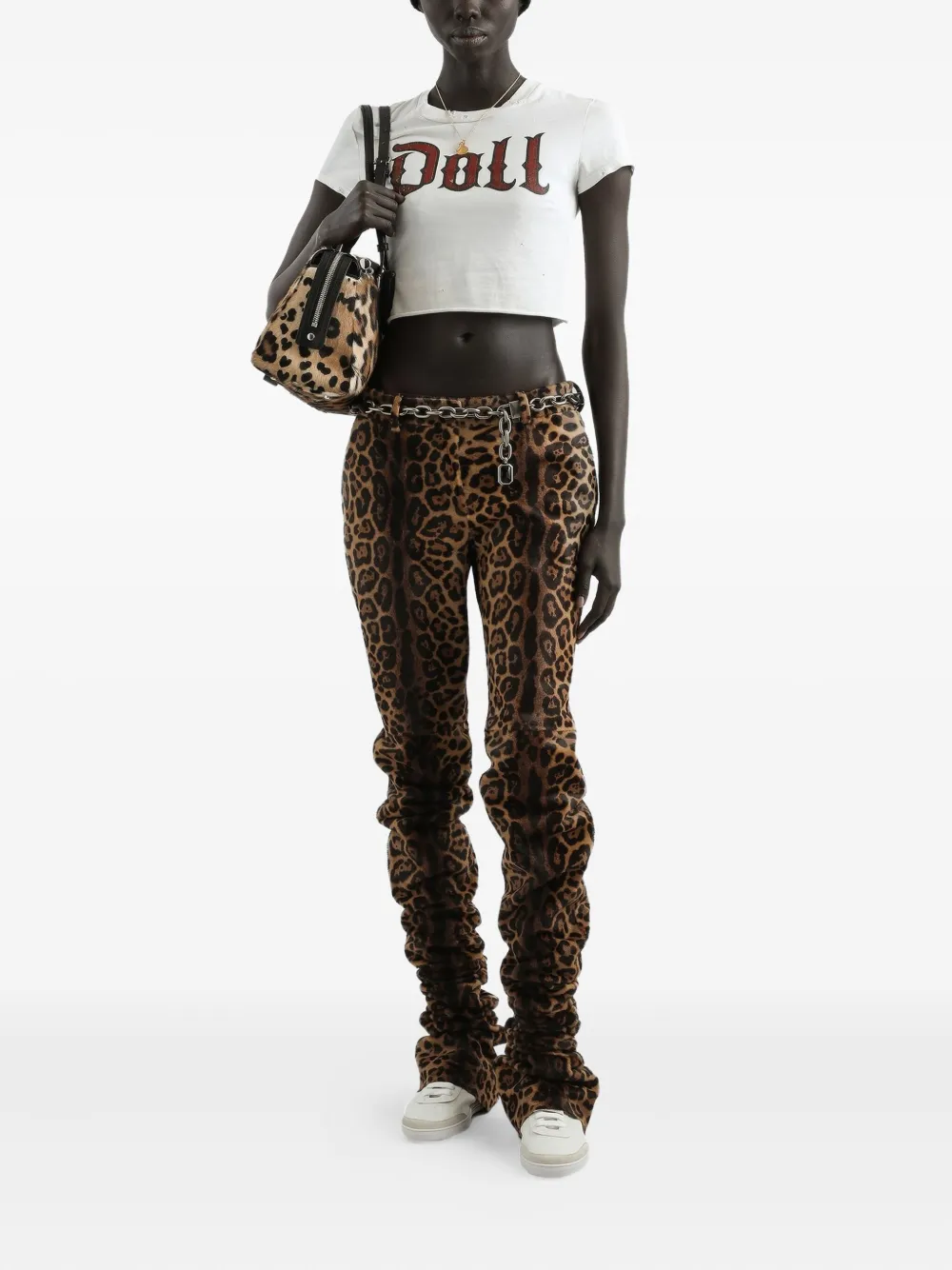 Dolce & Gabbana Broek met luipaardprint - Bruin