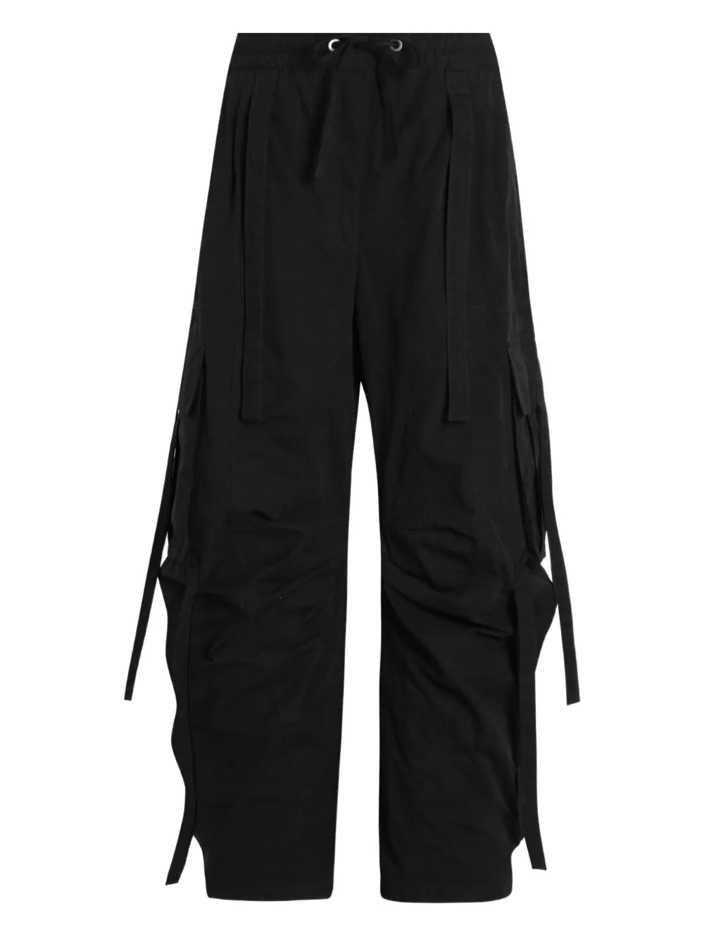Dolce & Gabbana Drawstring Cargo Pants In Black