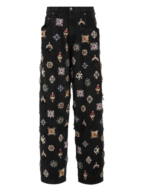 Dolce & Gabbana rhinestones-embellished l jeans