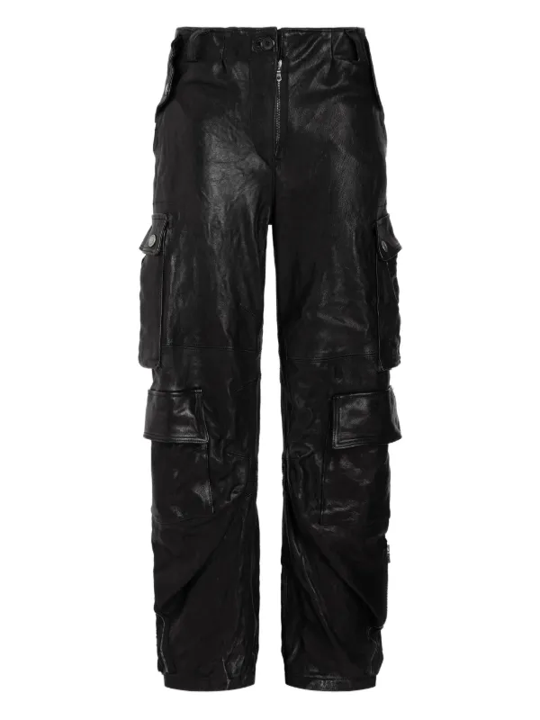 Dolce & Gabbana レザーカーゴパンツ | ブラック | FARFETCH JP