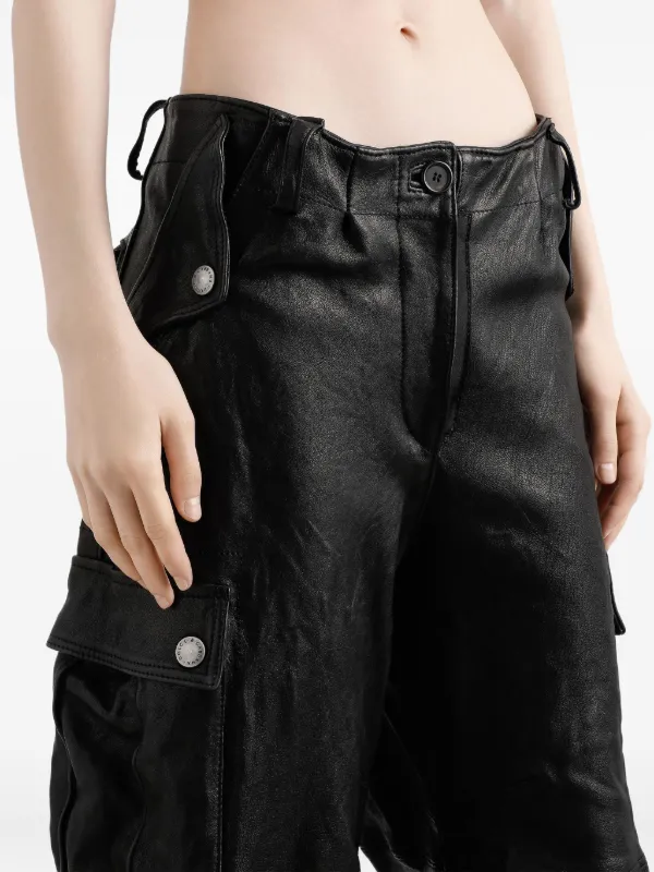 Dolce & Gabbana レザーカーゴパンツ | ブラック | FARFETCH JP