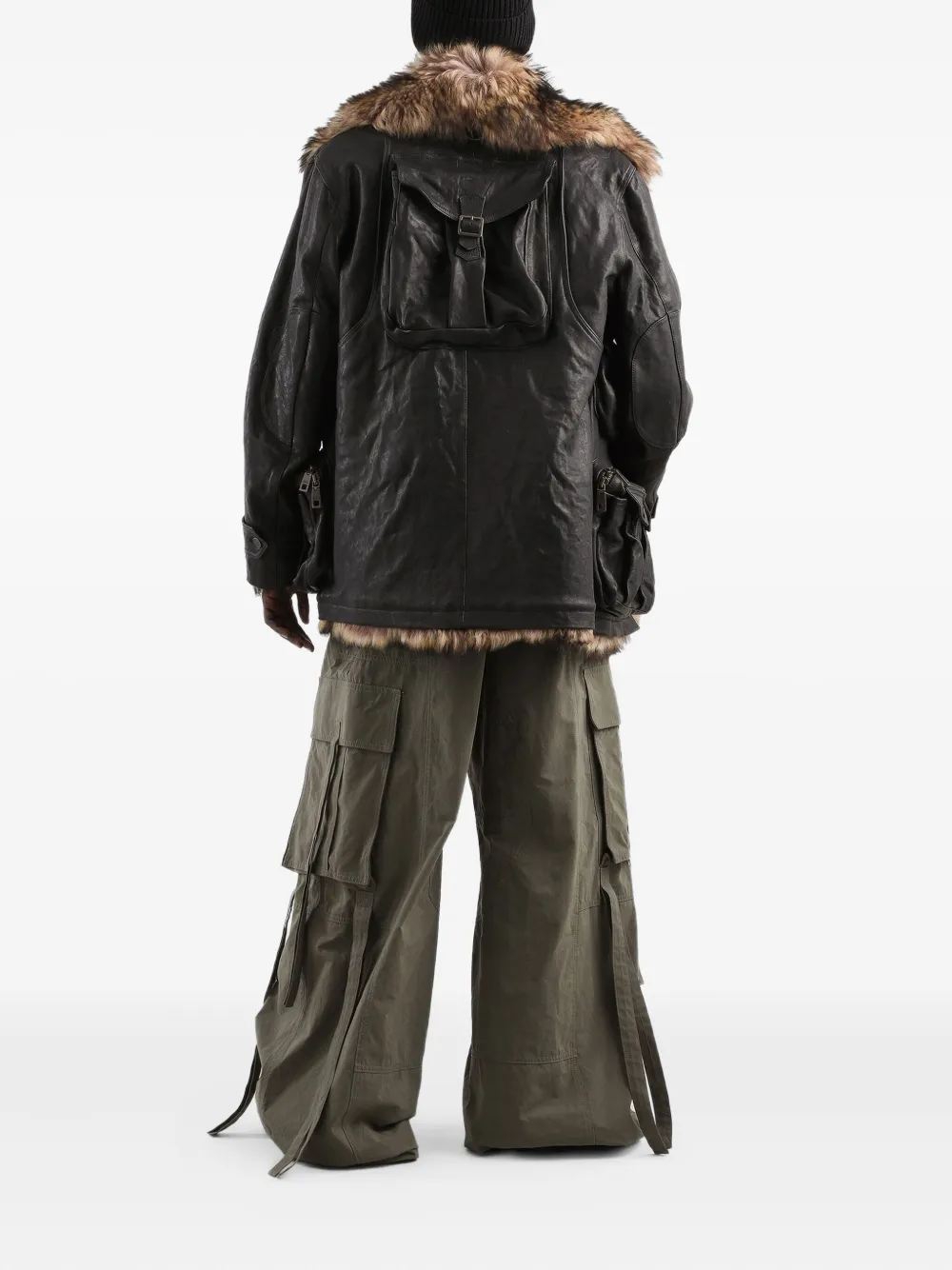 Dolce & Gabbana Drawstring Cargo Pants In Green