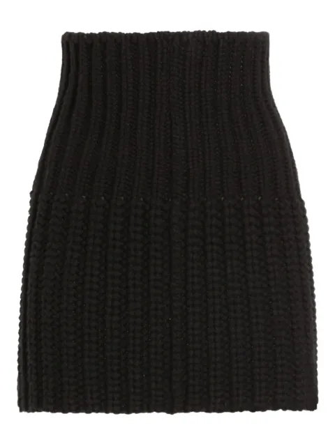 Dolce & Gabbana falda corta tejida de canalé