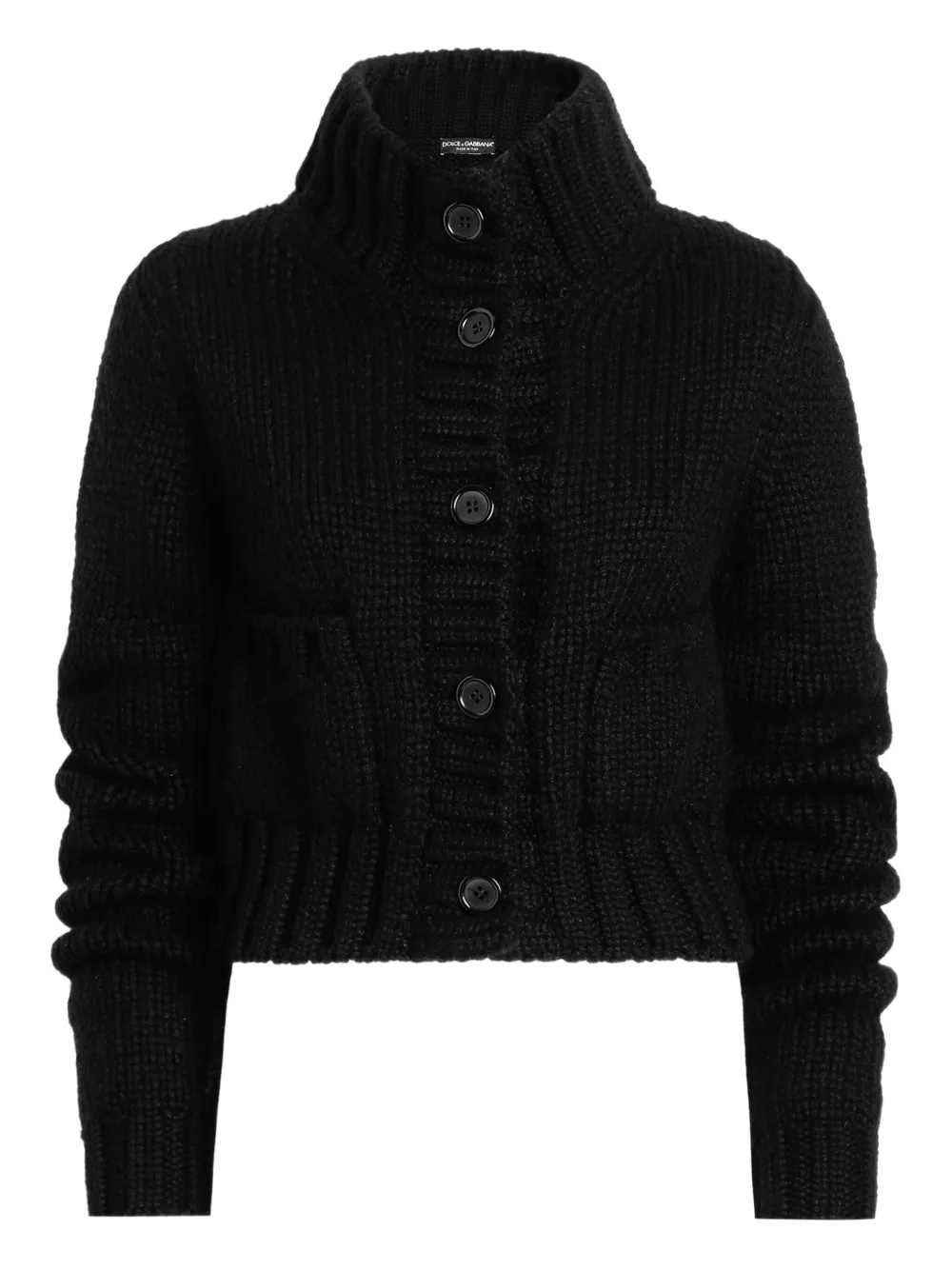Dolce & Gabbana ribbed long-sleeves cardigan | Black | Image 1