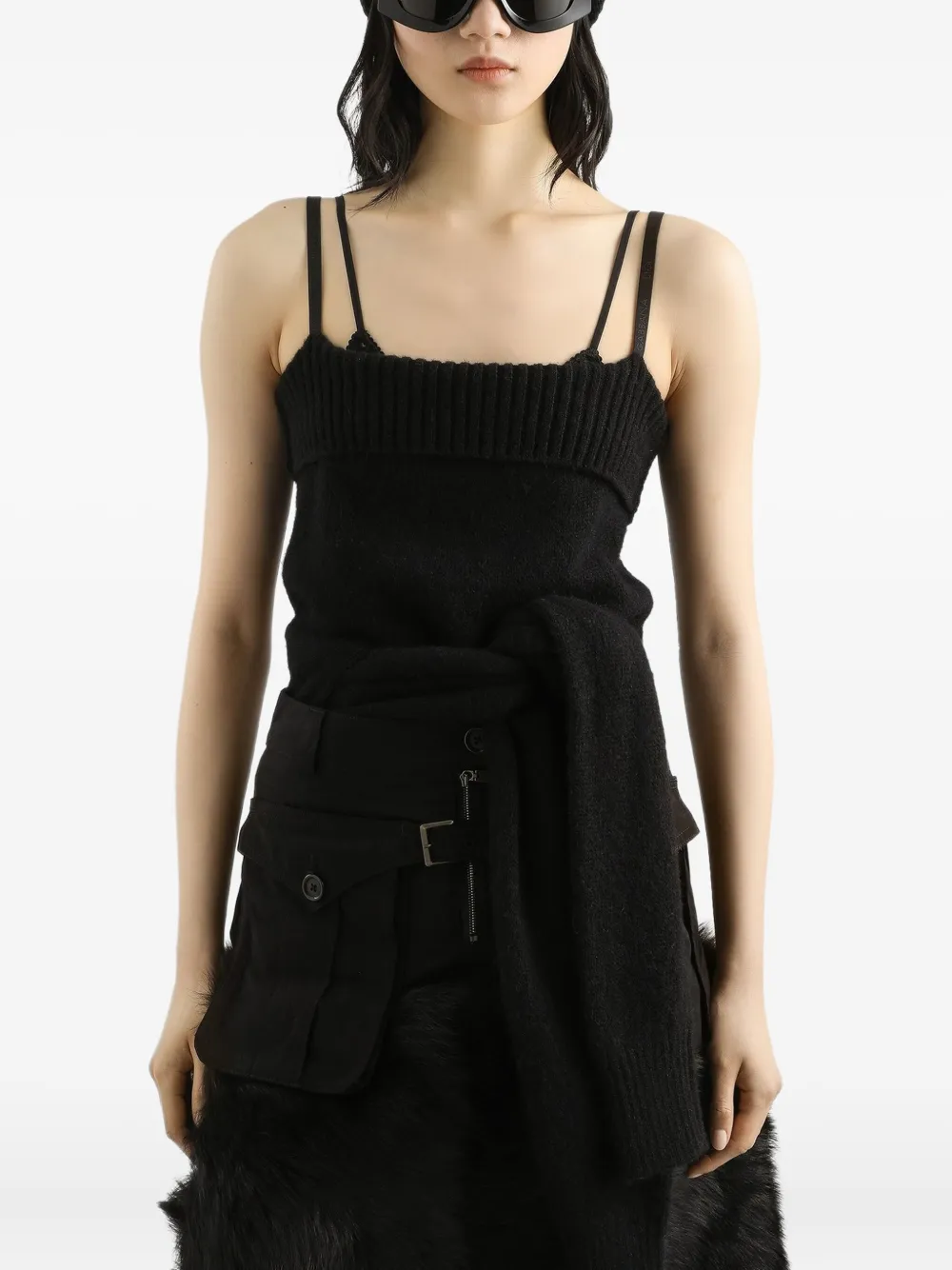 Dolce & Gabbana Knitted Top In Black