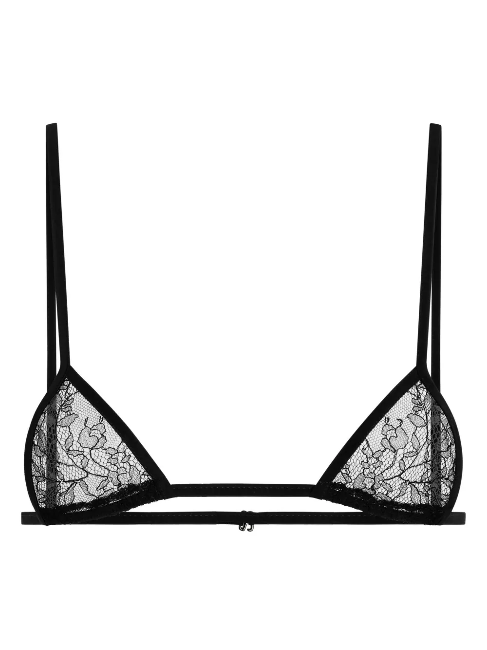 Dolce & Gabbana Lace Triangle Bra In Black