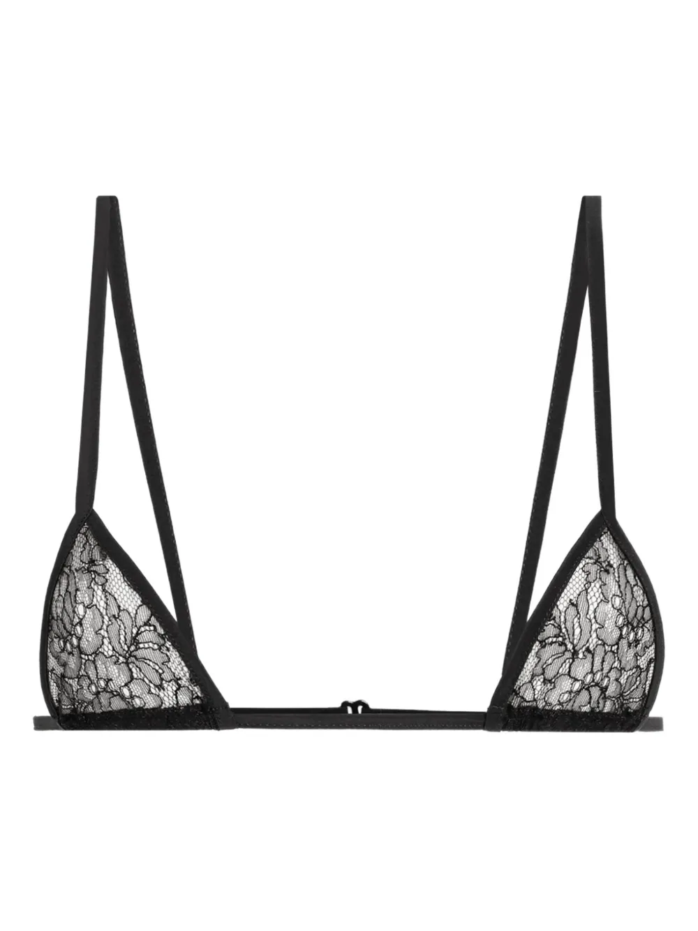 Dolce & Gabbana lace-trimmed triangle bra | Black | Image 1