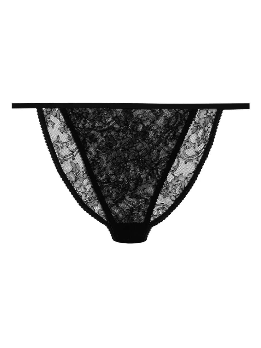 Dolce & Gabbana String met kant - Zwart